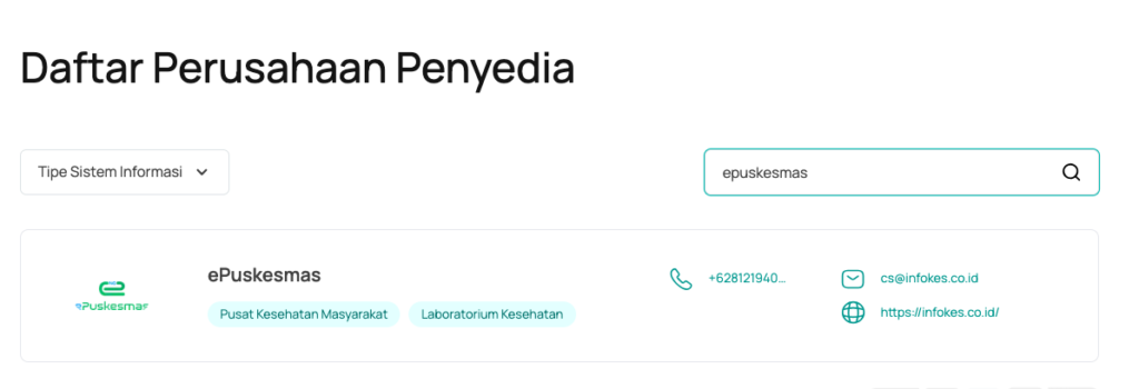 ePuskesmas: Daftar Penyedia Sistem RME di SATUSEHAT